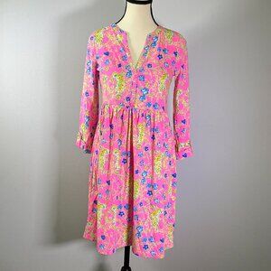 Lilly Pulitzer Loran Women's Size XS Prosecco Pink Tigress Garden Dress NWT